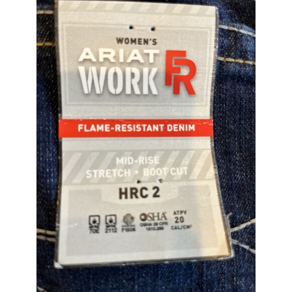Ariat FR NWT Flame Resistant Womens Jeans Tag Sz 28R Bootcut Stretch Work Jean - Picture 2 of 12